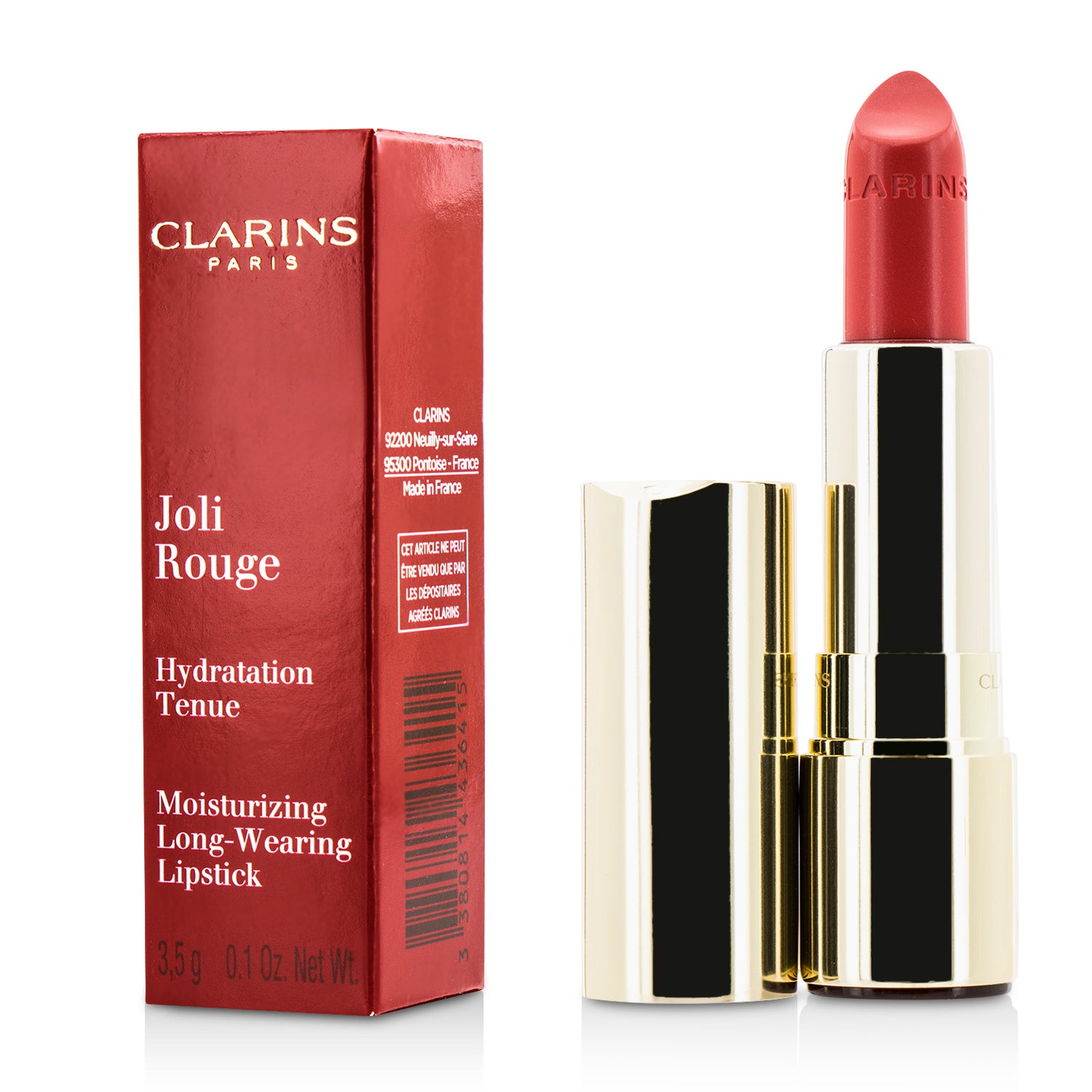 Clarins/クラランス+ジョリ ルージュ (ロング ウェアリング モイスチャライジング リップスティック)+3.5g/0.1oz+# 740 Bright Coral ブランドコスメ